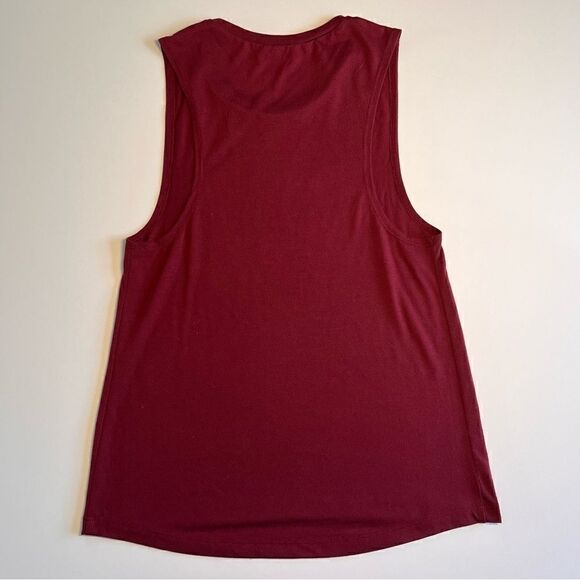 Women's Happy Fall Y'All Lightweight Maroon Autumnal Workout Muscle Tank Small - Picture 4 of 8